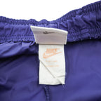 NIKE 90年代 ヴィンテージ トラックパンツ ジャージ M ネイビー 銀タグ ナイロン サイドスリット