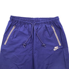 NIKE 90年代 ヴィンテージ トラックパンツ ジャージ M ネイビー 銀タグ ナイロン サイドスリット