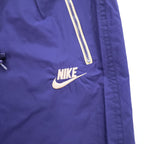 NIKE 90年代 ヴィンテージ トラックパンツ ジャージ M ネイビー 銀タグ ナイロン サイドスリット