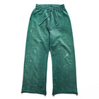 BOWWOW ヴィンテージ加工 スウェットパンツ DISTRESSED SWEAT PANTS AGED M グリーン カットオフ 日本製