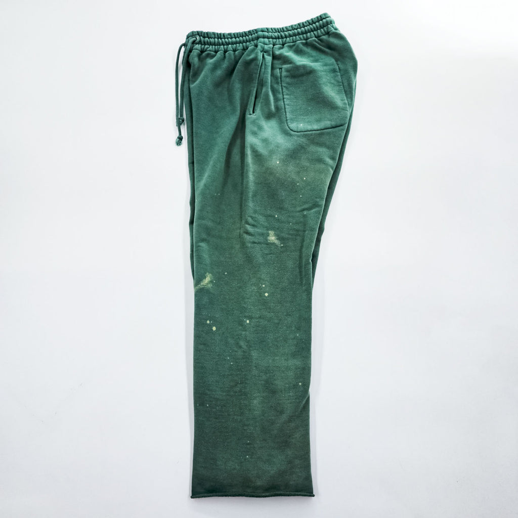 BOWWOW ヴィンテージ加工 スウェットパンツ DISTRESSED SWEAT PANTS AGED M グリーン カットオフ 日本製