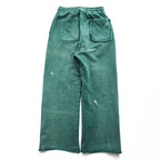 BOWWOW ヴィンテージ加工 スウェットパンツ DISTRESSED SWEAT PANTS AGED M グリーン カットオフ 日本製