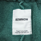 BOWWOW ヴィンテージ加工 スウェットパンツ DISTRESSED SWEAT PANTS AGED M グリーン カットオフ 日本製