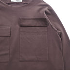 tence 長袖 スモック カットソー ロングスリーブ Tシャツ S ドローコード 胸ポケット TN-PO-01 日本製