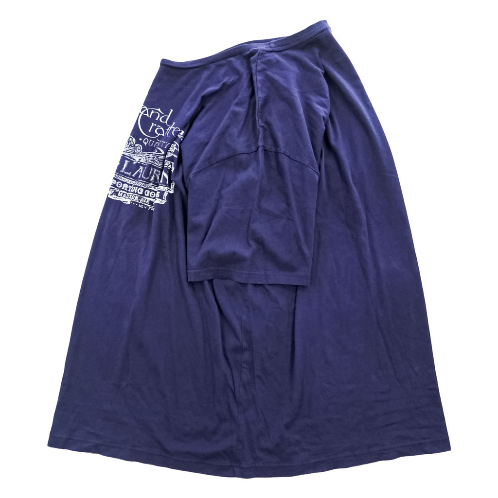 Polo Ralph Lauren 90年代 ヴィンテージ Tシャツ XXL ネイビー ビッグサイズ プリント