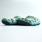 KEEN ヨギ YOGUI ARTS クロッグ サンダル 29cm グリーン ブルー × ELNEST CREATIVE ACTIVITY カモフラ 総柄 BOOKTREE CAMO