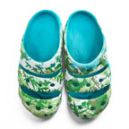 KEEN ヨギ YOGUI ARTS クロッグ サンダル 29cm グリーン ブルー × ELNEST CREATIVE ACTIVITY カモフラ 総柄 BOOKTREE CAMO