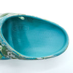 KEEN ヨギ YOGUI ARTS クロッグ サンダル 29cm グリーン ブルー × ELNEST CREATIVE ACTIVITY カモフラ 総柄 BOOKTREE CAMO