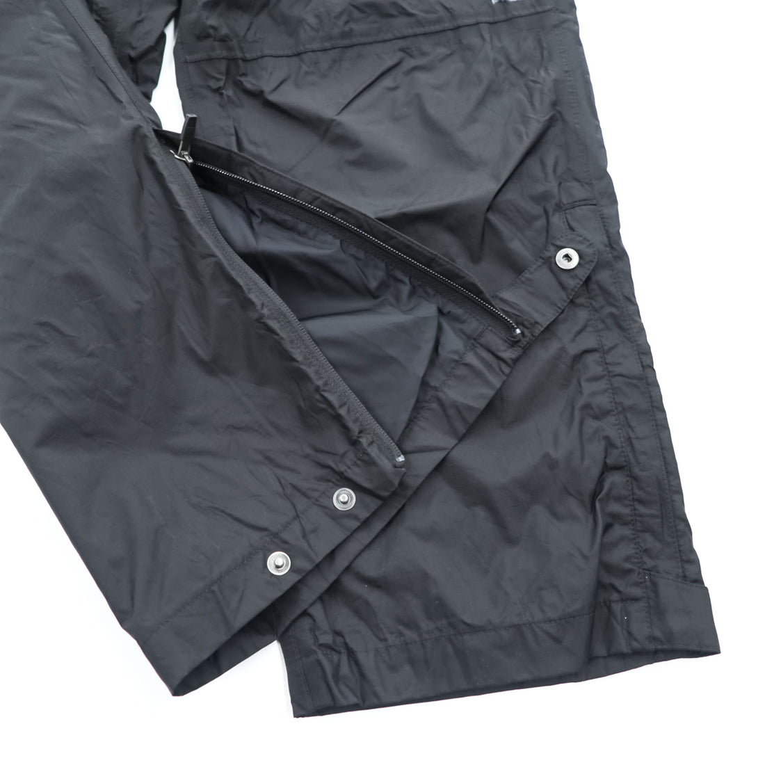 NIKE ACG 00年代 ヴィンテージ トラックパンツ ジャージ M ブラック リップストップ 防水 STORM FIT サイドジップ スリット スナップボタン
