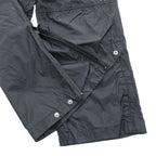 NIKE ACG 00年代 ヴィンテージ トラックパンツ ジャージ M ブラック リップストップ 防水 STORM FIT サイドジップ スリット スナップボタン
