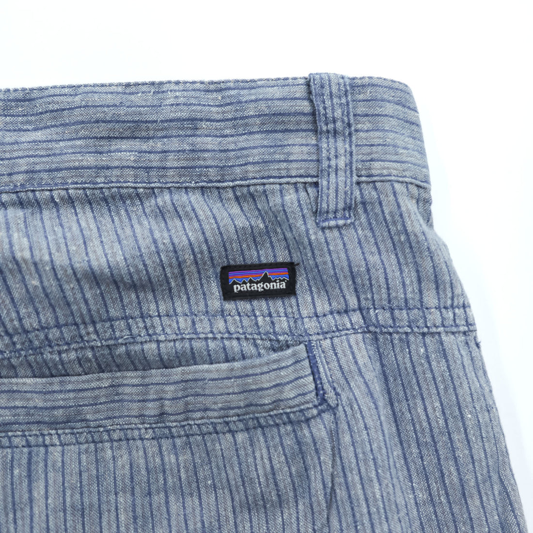 Patagonia ショートパンツ ハーフパンツ XL ブルー ストライプ BACK STEP SHORTS 57735