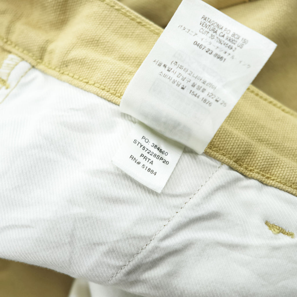 Patagonia スタンドアップショーツ STAND UP SHORTS オーガニックコットン ショートパンツ ハーフパンツ S ベージュ キャンバス 57228
