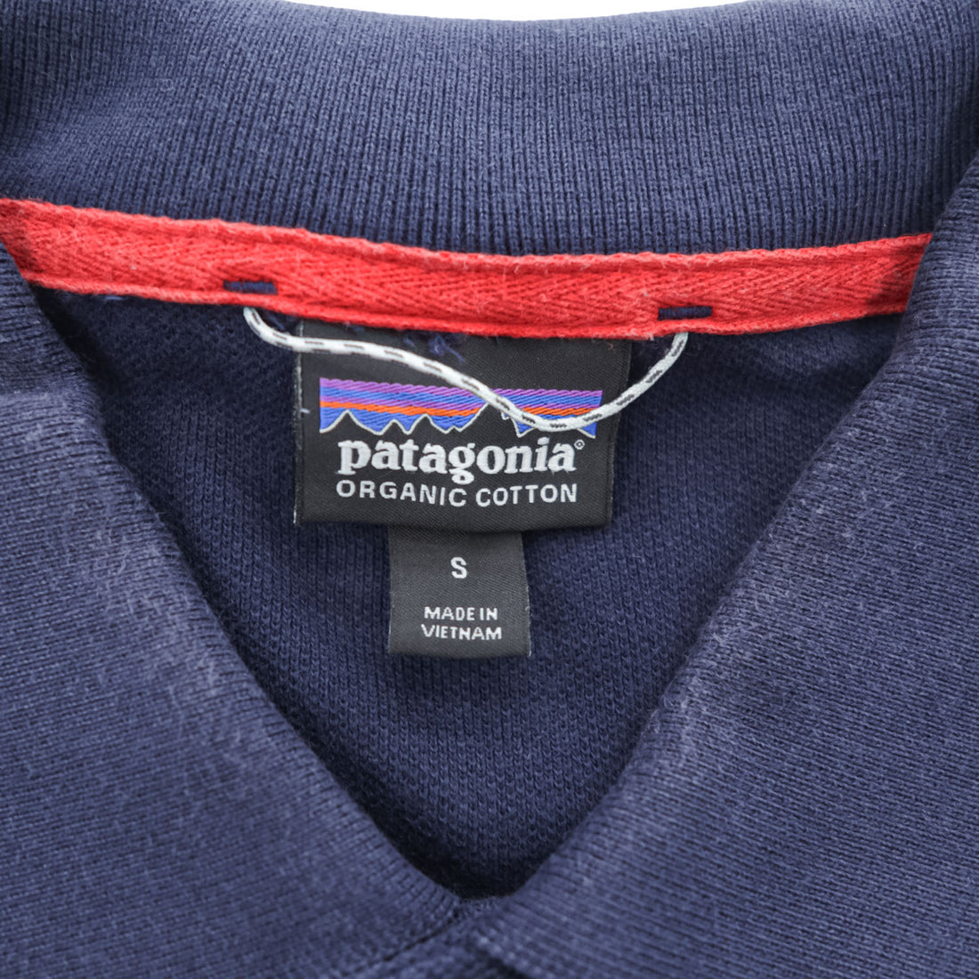 Patagonia ポロシャツ BELWE PIQUE POLO S ネイビー ワンポイントロゴ 鹿の子 52381