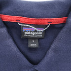 Patagonia ポロシャツ BELWE PIQUE POLO S ネイビー ワンポイントロゴ 鹿の子 52381