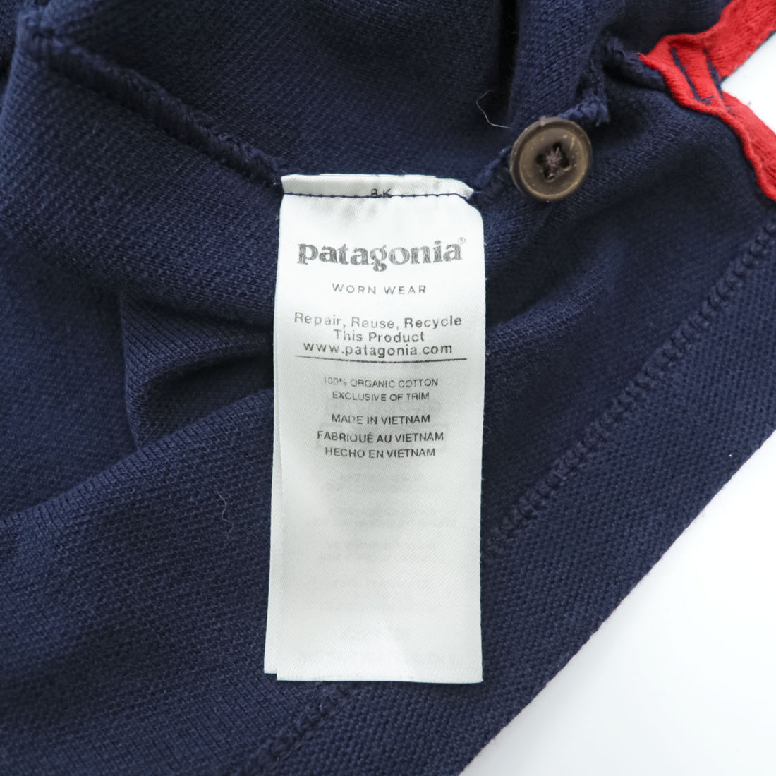 Patagonia ポロシャツ BELWE PIQUE POLO S ネイビー ワンポイントロゴ 鹿の子 52381