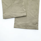 Ralph Lauren 90年代 カナダ製 ヴィンテージ 2タック ワイド スラックス パンツ L ベージュ プリーツ ダブルカフス SUPER 100's