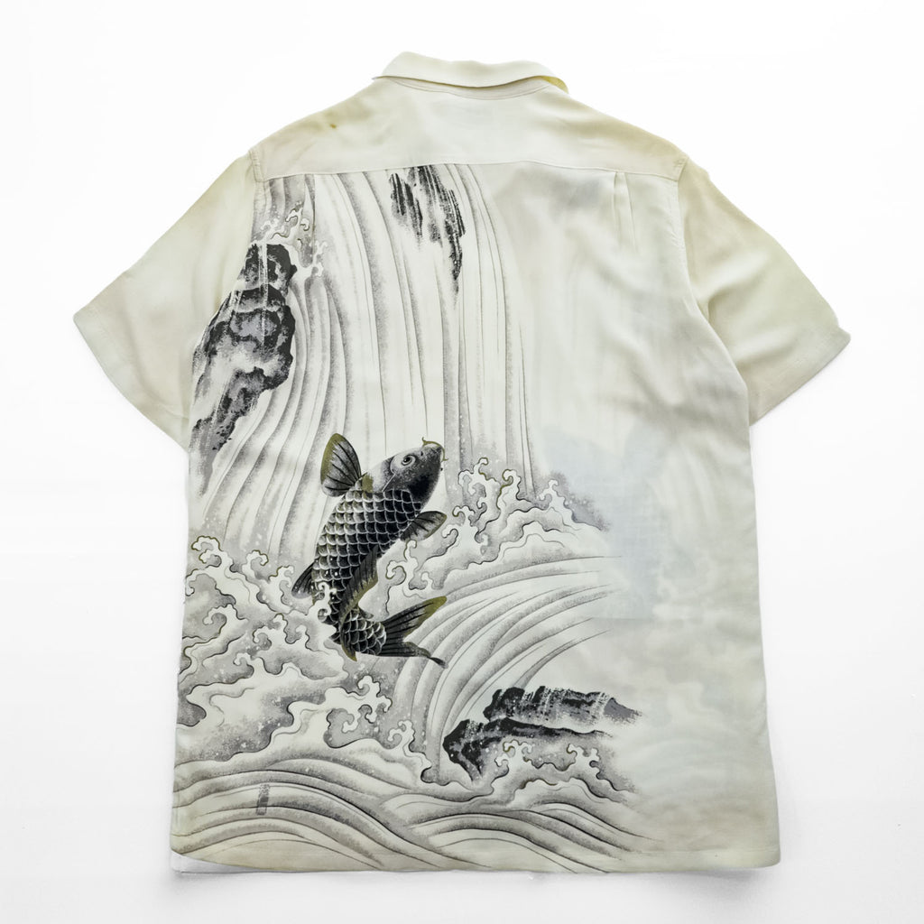 DENIME 日本製 オリゾンティ期 90年代 ヴィンテージ アロハシャツ 和柄 半袖シャツ ALORA HAWAIIAN DREAM