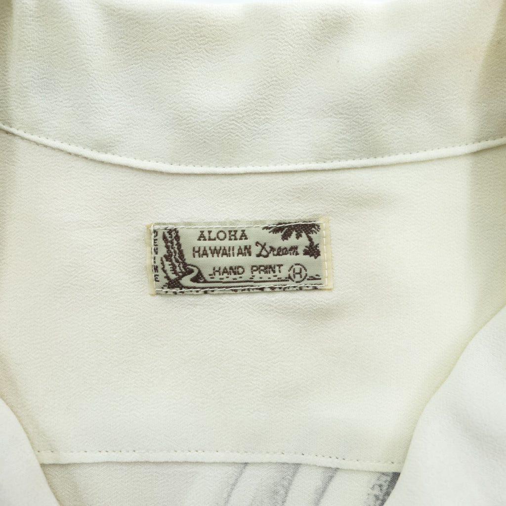 DENIME 日本製 オリゾンティ期 90年代 ヴィンテージ アロハシャツ 和柄 半袖シャツ ALORA HAWAIIAN DREAM