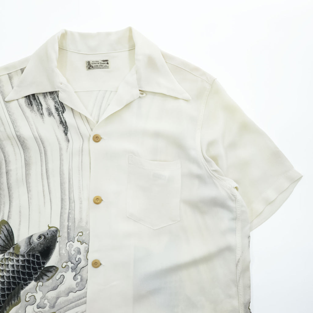 DENIME 日本製 オリゾンティ期 90年代 ヴィンテージ アロハシャツ 和柄 半袖シャツ ALORA HAWAIIAN DREAM