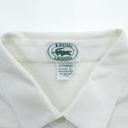 IZOD LACOSTE 90年代 ヴィンテージ ポロシャツ L ホワイト ワンポイントロゴ
