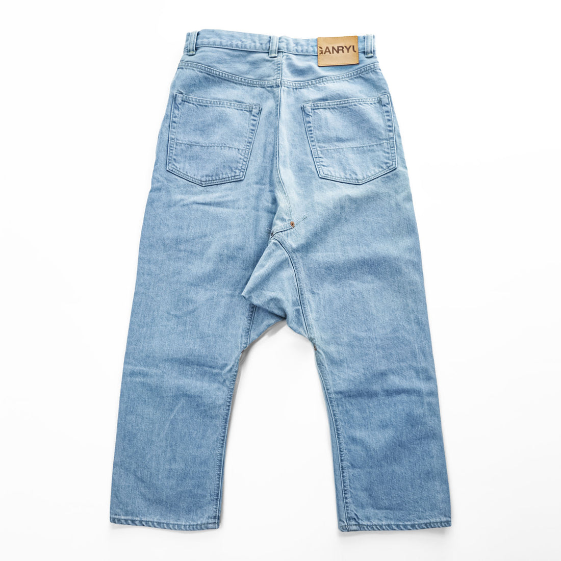 GANRYU ( COMME des GARCONS ) 日本製 サルエル デニムパンツ S ライトブルー AD2015 EQ-P007
