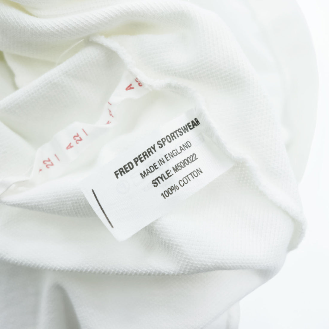 FRED PERRY 90年代 ヴィンテージ ポロシャツ L ホワイト ワンポイントロゴ イングランド製 英国製 鹿の子 M50/0022