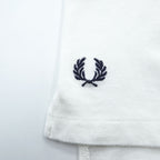 FRED PERRY 90年代 ヴィンテージ ポロシャツ L ホワイト ワンポイントロゴ イングランド製 英国製 鹿の子 M50/0022