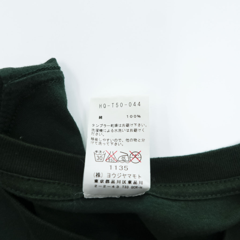 REGULATION Yohji Yamamoto MEN クルーネック Tシャツ L グリーン HQ-T50-044