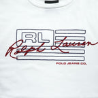 POLO JEANS CO. Ralph Lauren 90年代 ヴィンテージ Tシャツ L ホワイト 刺繍 プリント