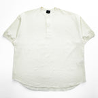 DAIWA PIER39 テック サーマル ヘンリーネック Tシャツ M ホワイト TECH THERMAL HENLEY S/S ワッフル BE-39024