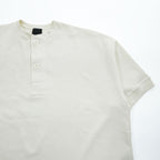DAIWA PIER39 テック サーマル ヘンリーネック Tシャツ M ホワイト TECH THERMAL HENLEY S/S ワッフル BE-39024