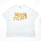 FACETASM 日本製 オーバーサイズ Tシャツ GRAPHIC BIG TEE XL ホワイト サイドスリット ワイド SR0-TEE-U05