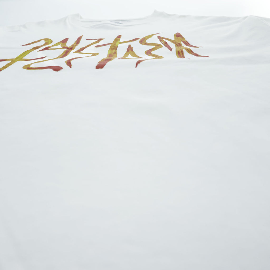 FACETASM 日本製 オーバーサイズ Tシャツ GRAPHIC BIG TEE XL ホワイト サイドスリット ワイド SR0-TEE-U05