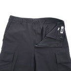 H BEAUTY & YOUTH リップストップ カーゴパンツ FATIGUE PANTS ブラック L ワイド 1214-104-7739