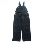 HOLMES WORKWEAR ダック キャンバス ダブルニー オーバーオール M ブラック ビブ サロペット