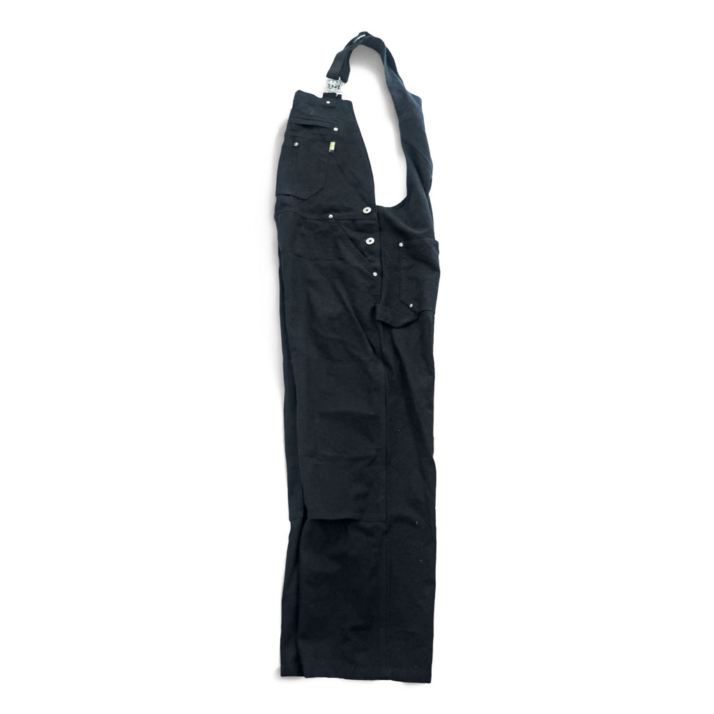 HOLMES WORKWEAR ダック キャンバス ダブルニー オーバーオール M ブラック ビブ サロペット