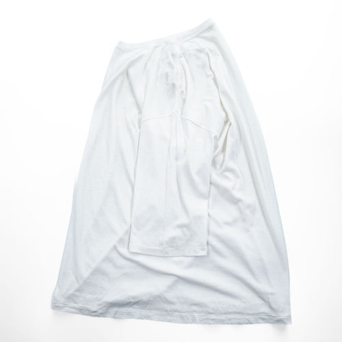 AURALEE Japan Made T-Shirt L White SEAMLESS CREW NECK HALF SLEEVE TEE A8ST02ST