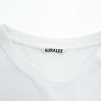 AURALEE 日本製 シームレス クルーネック ハーフスリーブ Tシャツ L ホワイト SEAMLESS CREW NECK HALF SLEEVE TEE 五分袖 A8ST02ST