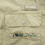 Columbia PHG 半袖 ハンティングシャツ XL メッシュ フィッシングシャツ メッシュ裏地 ボタンダウン HM7721