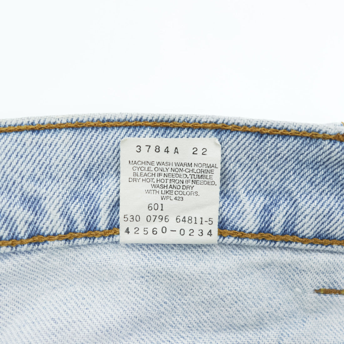 Levi's 90年代 USA製 ヴィンテージ 560 デニムパンツ ジーンズ 32 LOOSE FIT TAPERED LEG ライトブルー オレンジタブ 96年製 42560-0234