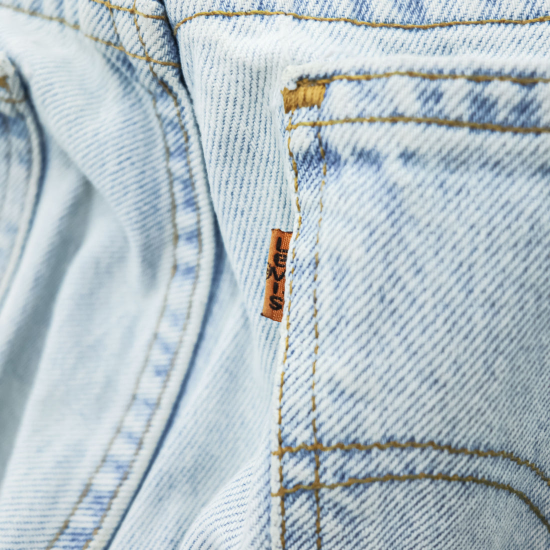 Levi's 90年代 USA製 ヴィンテージ 560 デニムパンツ ジーンズ 32 LOOSE FIT TAPERED LEG ライトブルー オレンジタブ 96年製 42560-0234