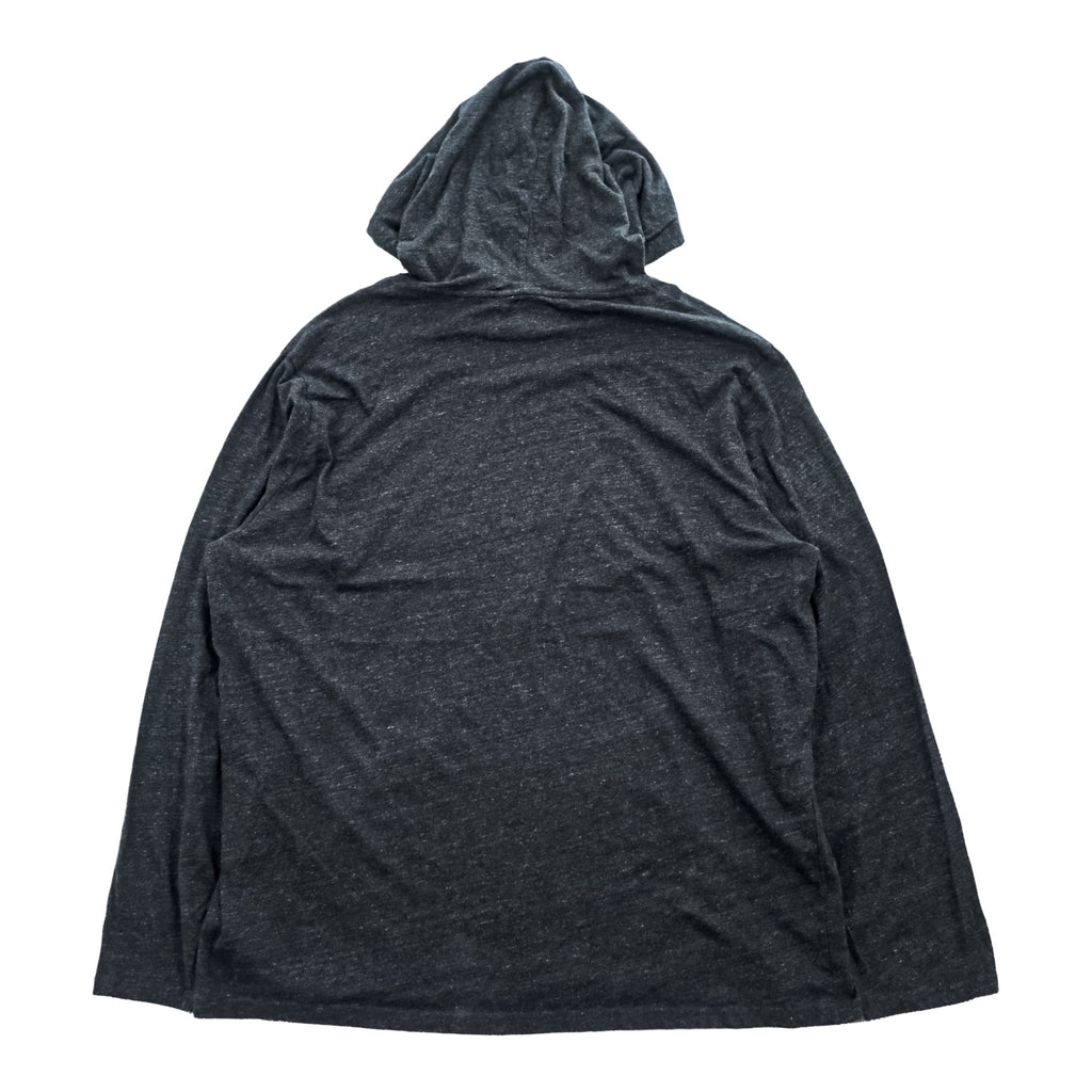 Polo Ralph Lauren フード付き 長袖 ロングスリーブ Tシャツ パーカー XL グレー スモールポニー ロゴ 刺繍