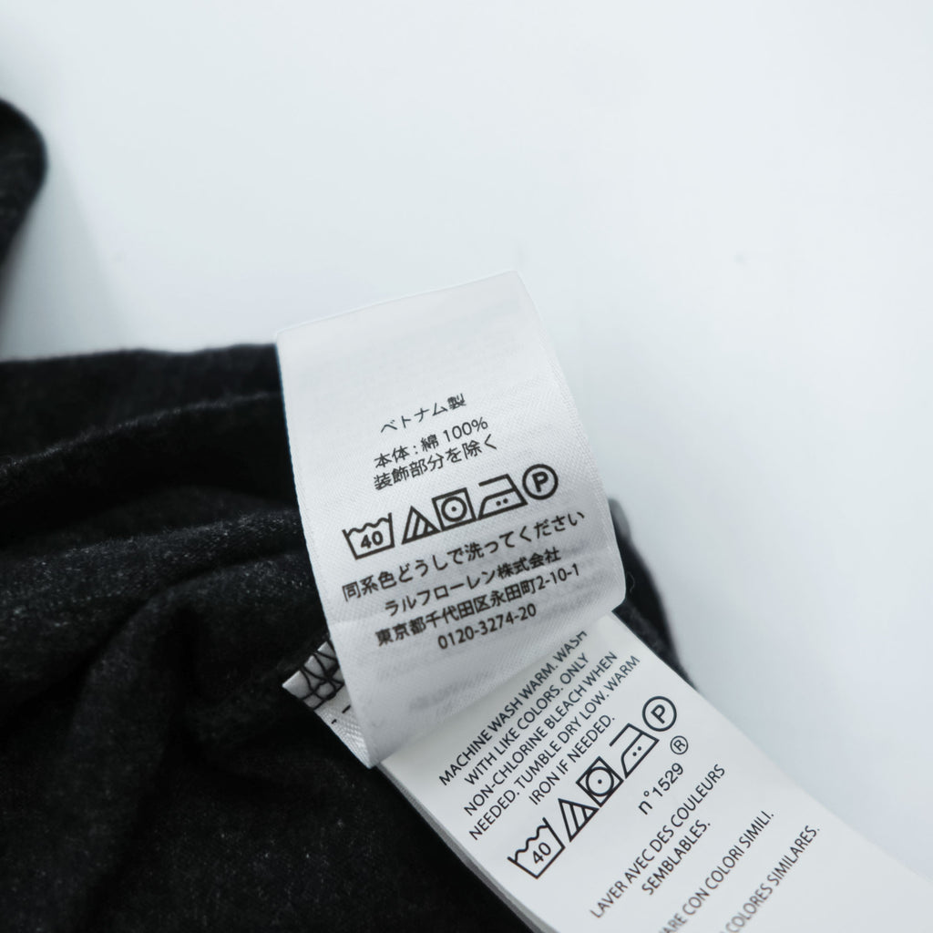 Polo Ralph Lauren フード付き 長袖 ロングスリーブ Tシャツ パーカー XL グレー スモールポニー ロゴ 刺繍