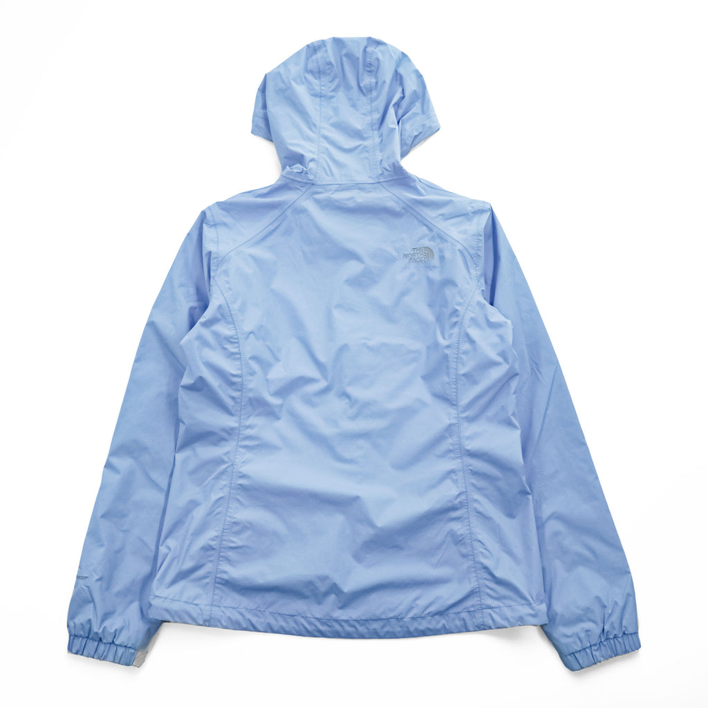 The North Face Resolve 2 DryVent Rain Jacket Light Blue Mesh Lined Hooded Size S