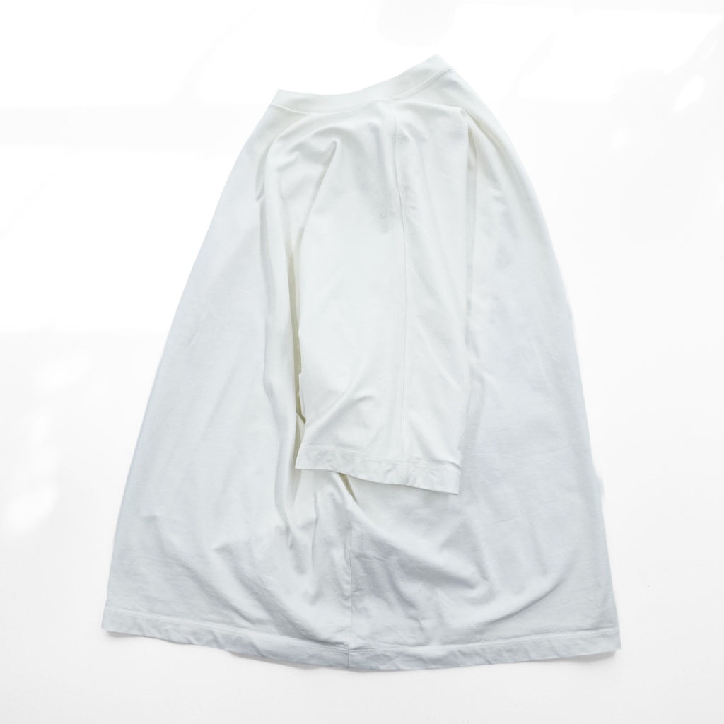 H BEAUTY & YOUTH 日本製 ワイドシルエット Tシャツ L ホワイト 1217-299-2967
