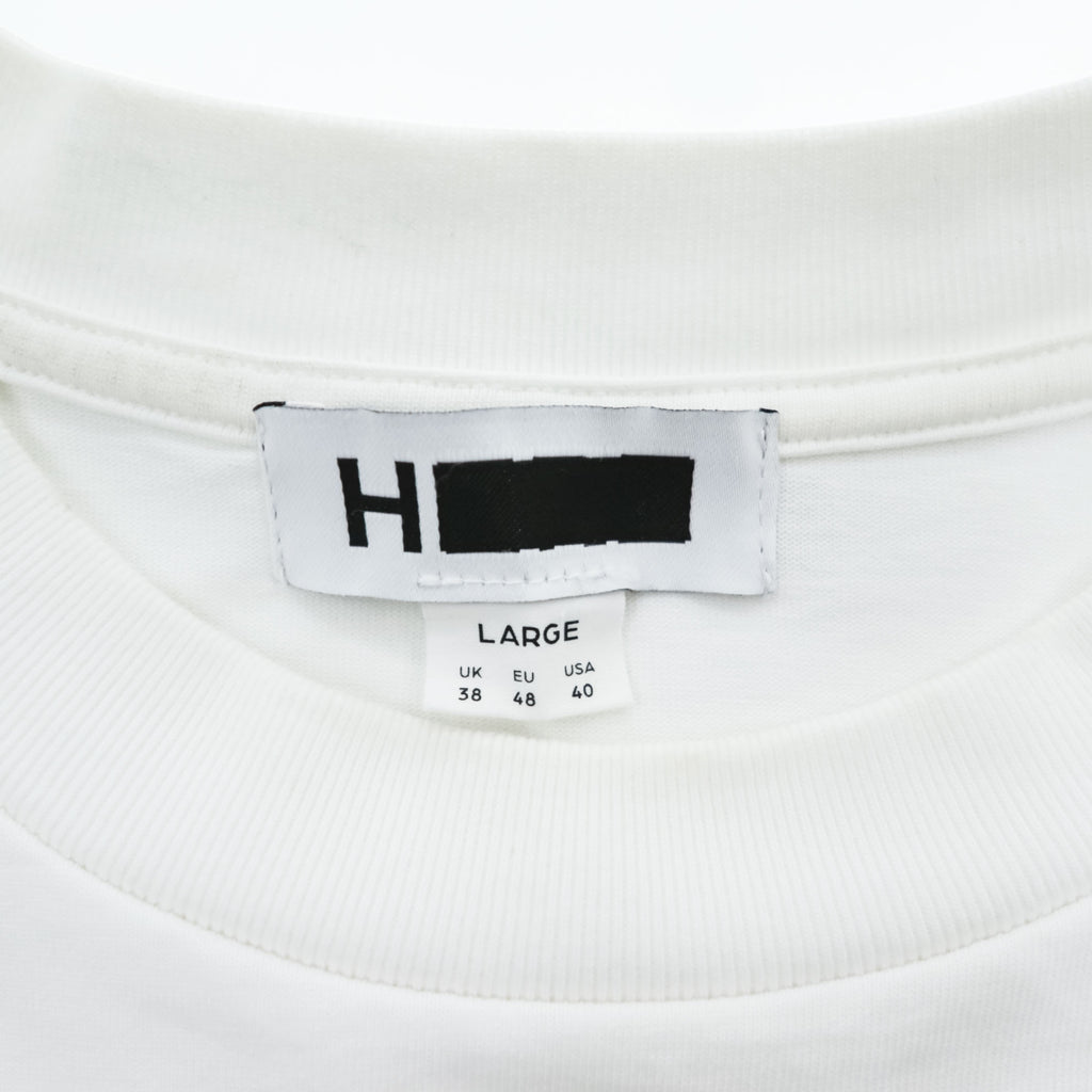 H BEAUTY & YOUTH 日本製 ワイドシルエット Tシャツ L ホワイト 1217-299-2967