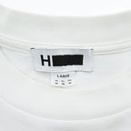 H BEAUTY & YOUTH 日本製 ワイドシルエット Tシャツ L ホワイト 1217-299-2967
