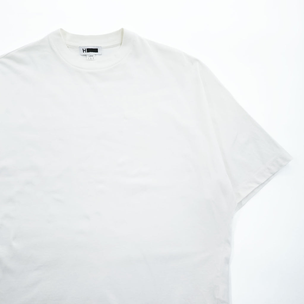 H BEAUTY & YOUTH 日本製 ワイドシルエット Tシャツ L ホワイト 1217-299-2967