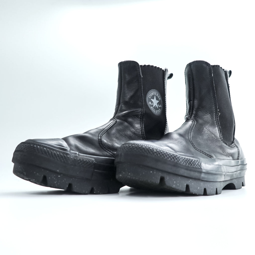 CONVERSE サイドゴア レザー ブーツ 厚底 REACT 2.0 ブラック 28cm LEATHER ALL STAR SG CHUNK SHIN-HI 1SD269