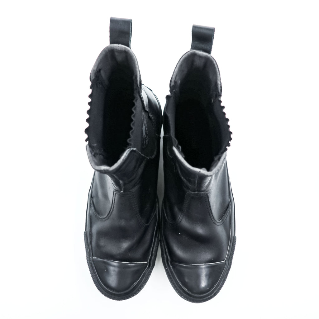 CONVERSE サイドゴア レザー ブーツ 厚底 REACT 2.0 ブラック 28cm LEATHER ALL STAR SG CHUNK SHIN-HI 1SD269